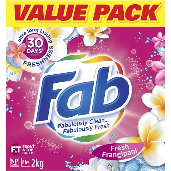 Fab Fresh Frangipani Laundry Powder Detergent, 2 Kilogram