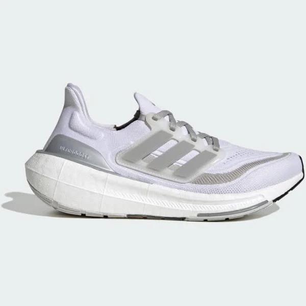 Adidas Ultraboost Light Shoes White / Silver Metallic / Grey 9 - Women Running Trainers