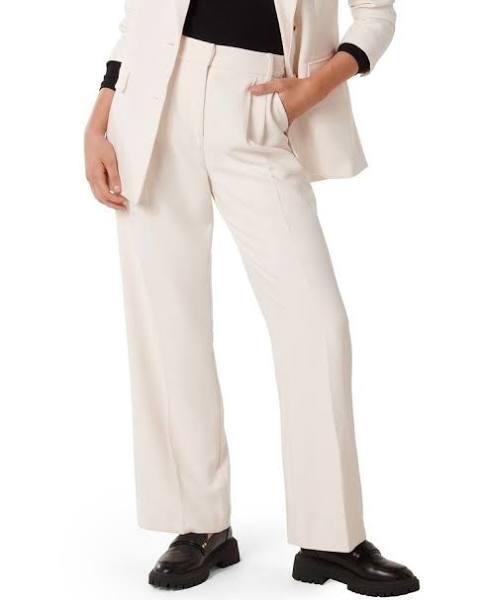 Forever New Tessa Tall Straight Leg Pant in White 16