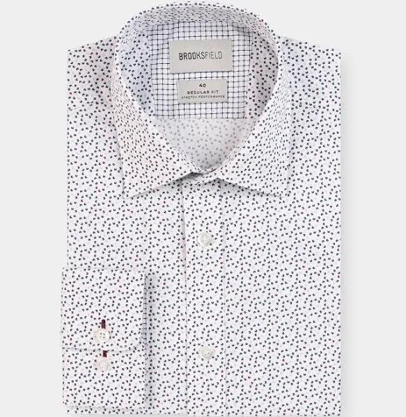 Abstract Print Reg Fit Business Shirt 39