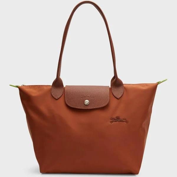 Longchamp Le Pliage Green Small Recycled Canvas Tote Bag Brown