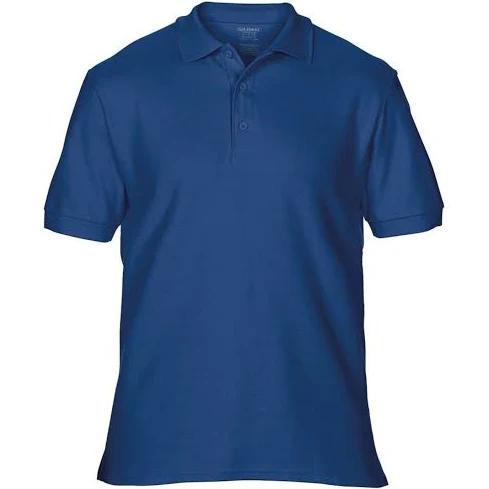 Gildan Mens Premium Cotton Sport Double Pique Polo Shirt Navy L