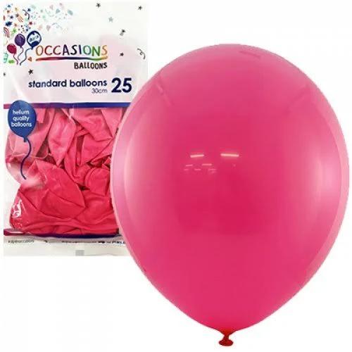 Standard Balloons 25 Pack 30cm Fuchsia