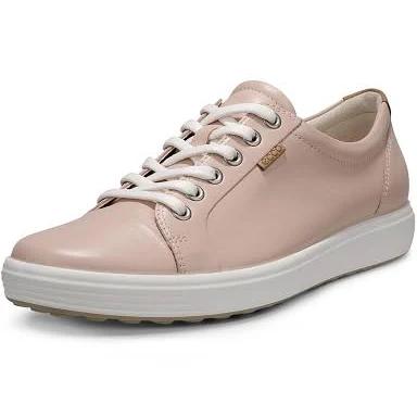 ECCO | Women's Soft 7 Sneakers | Size 7 | Leather | Rose Dust