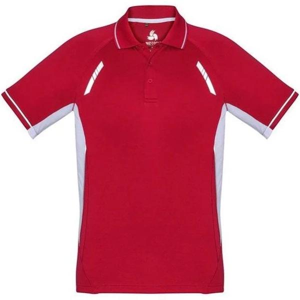 Biz Collection P700KS Kids Renegade Polo / Red/White/Silver / 10