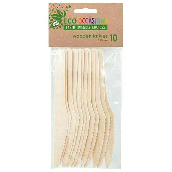 Wooden Knives (Pack of 10)