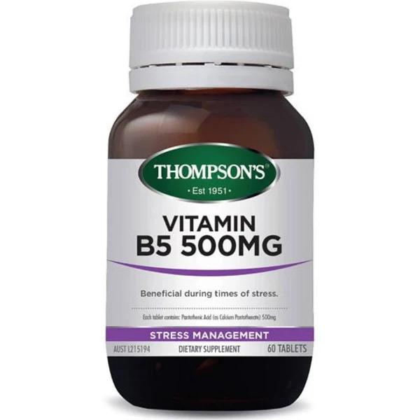 Thompson's Vitamin B5 500mg - 60 Tablets