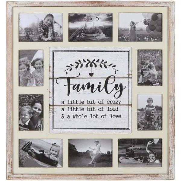 Willow & Silk Family' Wall Hanging Photo Gallery Collage 55x2x59cm