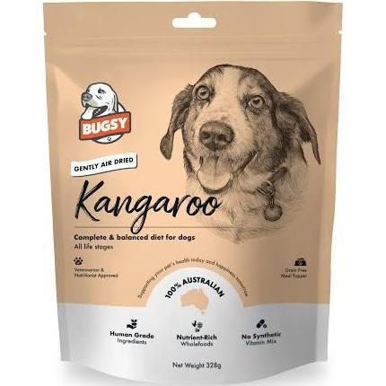 Bugsy Kangaroo Air Dried Raw Dog Food 328g