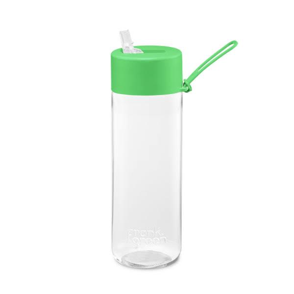 Reusable Bottle With Jumbo Straw Lid - 740ml Neon Green - Frank Green