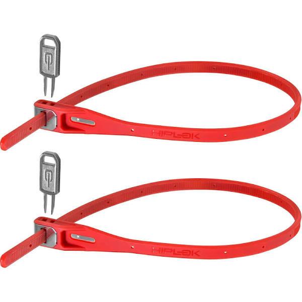 Hiplok Z-Lok Armoured Reuseable Tie Pair - Red