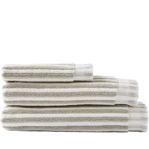 European Sophia Green Tea & French Blue Turkish Cotton Towel Range - Hand Towel