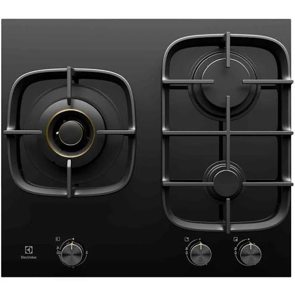 Electrolux 60cm Ceramic Black Glass Gas Cooktop - EHG635BE