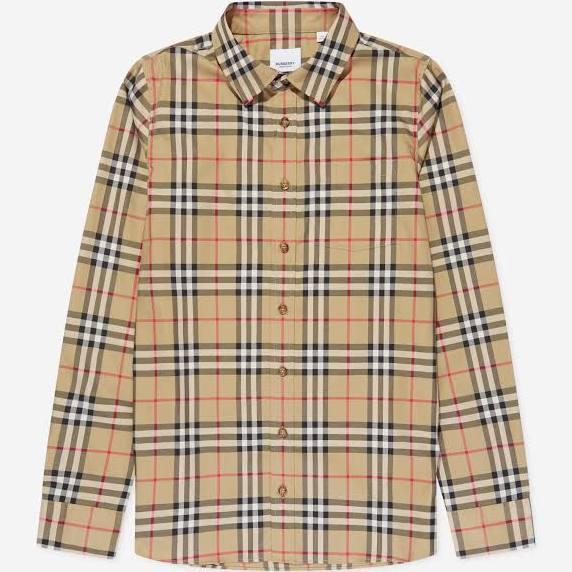 Burberry Kids Beige Vintage Check Shirt