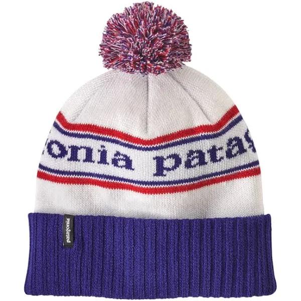 Patagonia Powder Town Beanie - Park Stripe / Viking Blue