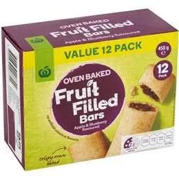 Woolworths Blueberry Oven Baked Fruit Bars 12 Pack