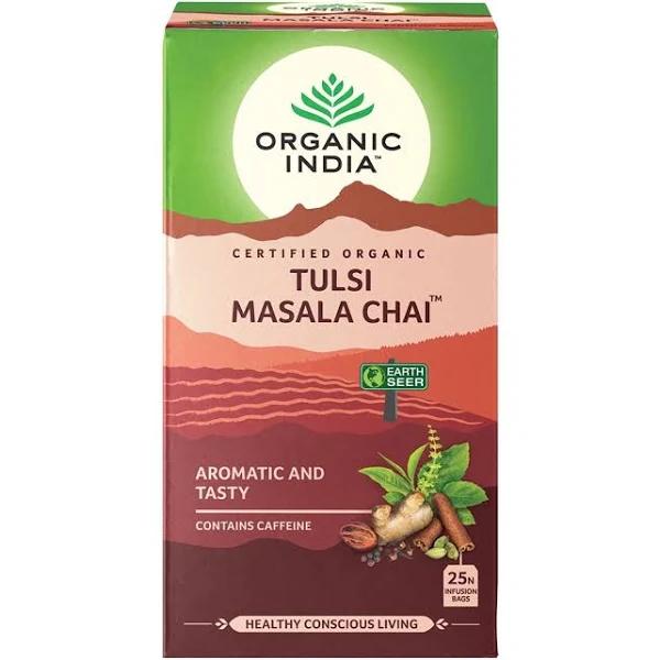 Organic India Tulsi Masala Chai 25 Tea Bags