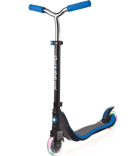 Globber Flow 125 Lights Scooter - Black Blue