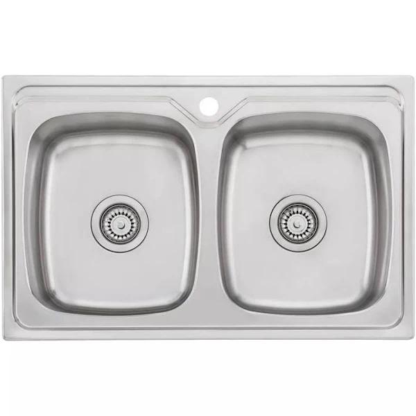 Oliveri EE23TU Endeavour Double Bowl Universal Sink