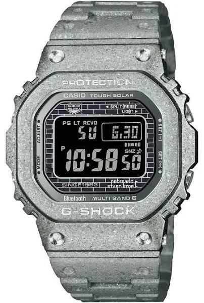 [カシオ] 腕時計 ジーショック 正規品 Bluetooth搭載 フルメタル 電波ソーラー G-Shock 40th Anniversary Recrystallized Series Gmw-b5000ps-1jr メンズ シルバー