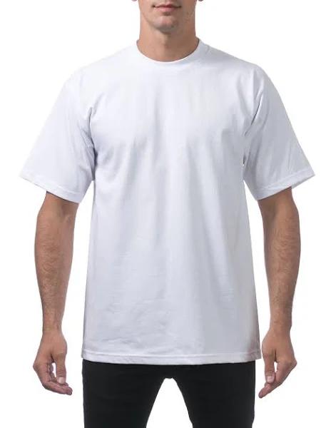 Pro Club Men's 3-Pack Heavyweight Cotton Short Sleeve Crew Neck T-Shirt