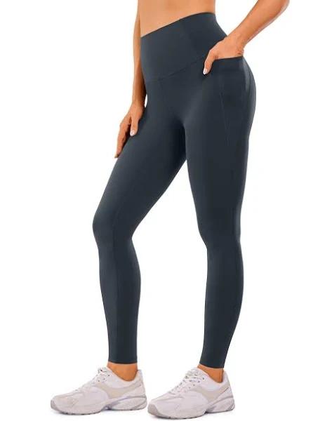 CRZ Yoga Womens Butterluxe Pockets Workout Leggings 28" True Navy / XL