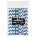 Paper Straws 24 Pack - Royal Blue