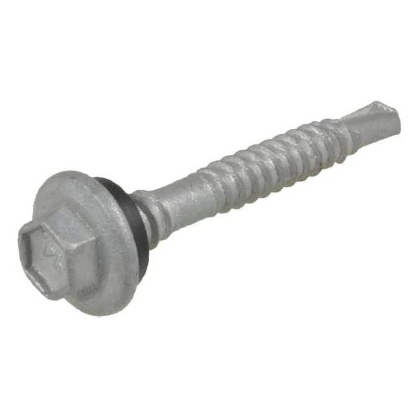 12G (5.50mm) Neo Galvanised Top Grip Hex Flange (5/16") Coarse Metal Self Drilling Roofing Screws