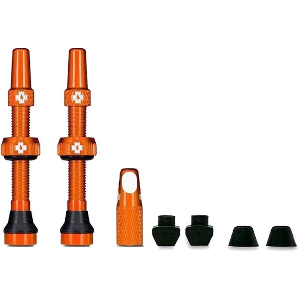 Muc-Off Tubeless Valve Kit V2 - 60mm - Orange