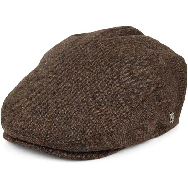 Jaxon & James Herringbone Newsboy Cap - Brown