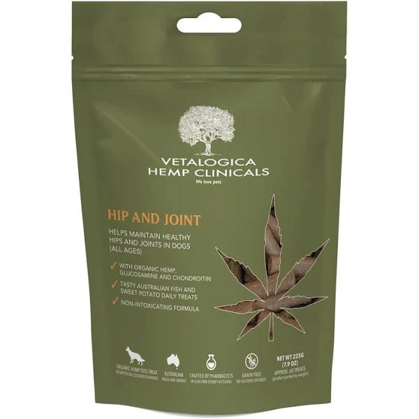 Vetalogica Hemp Clinicals Hip and Joint Dog Treats (225g)