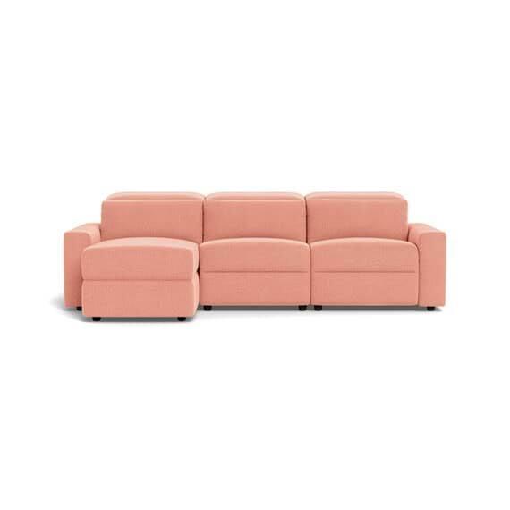 Onslow Fabric Electric Recliner Modular Sofa Pink Orange by Freedom