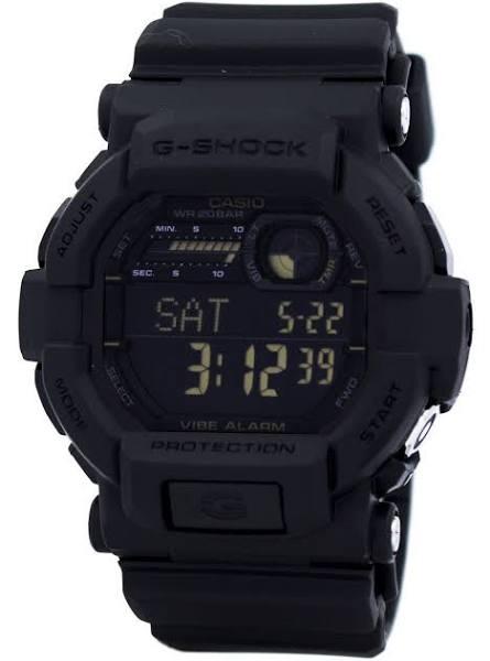 G-Shock GD350-1B Mens Black Digital Watch with Black Band