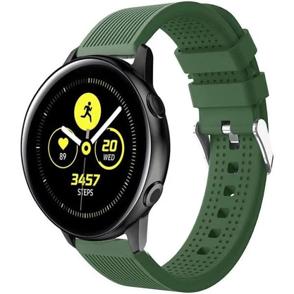 Strapmall Watch Band for Garmin Forerunner 245/645 Vivomove/Vivoactive-Army Green - AfterPay & zipPay Available