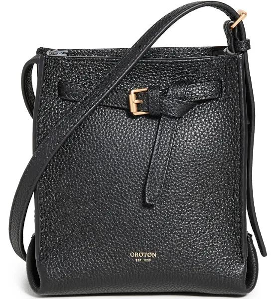 Oroton Margot Tiny Bucket Bag Handbag Black