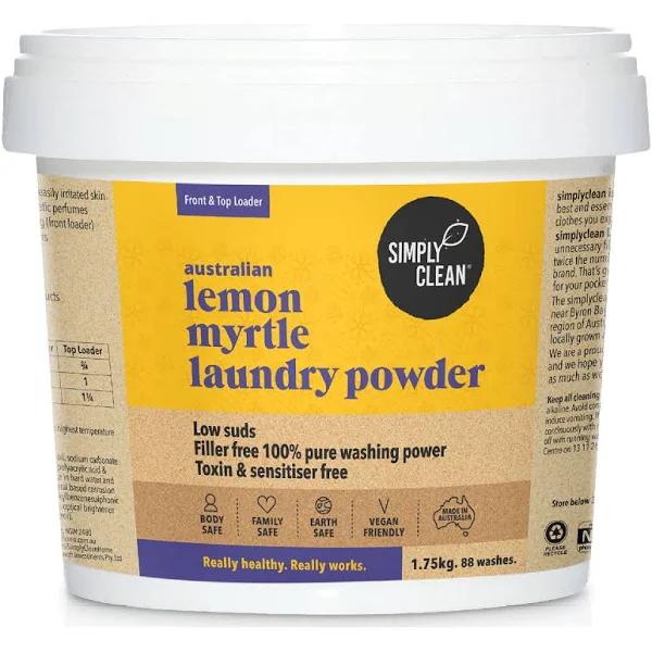 SimplyClean Lemon Myrtle Laundry Powder (1.75kg)