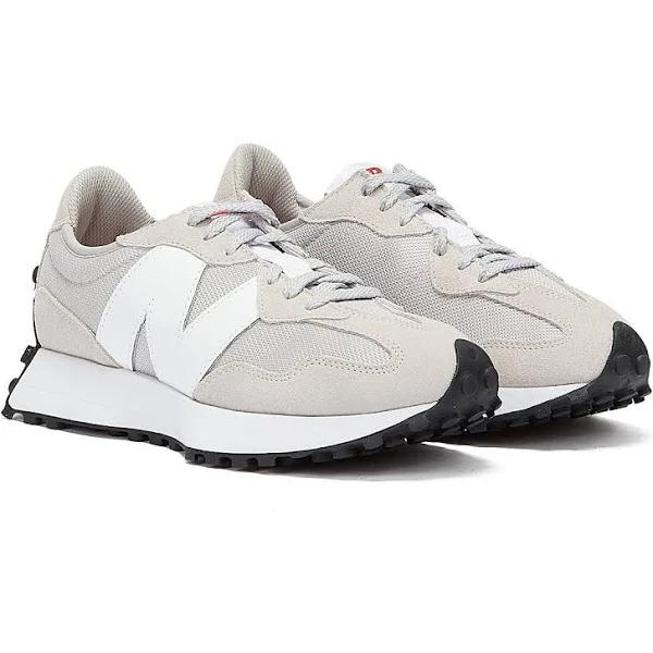 New Balance Unisex 327 Rain Cloud/White - Size 4