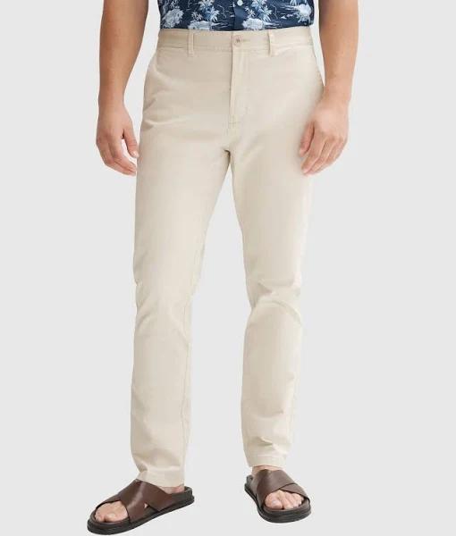 Trenery Regular Chino Pant in Chalk 32 Chalk AU499935