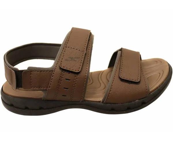 Itapua Jackson Mens Comfortable Adjustable Sandals Made in Brazil Brown 12 AUS or 46 EUR