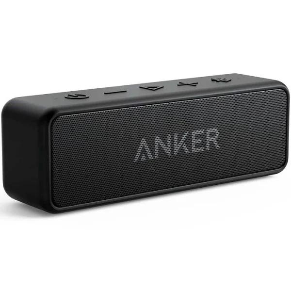 Anker Soundcore 2 Portable Bluetooth Speaker With 12W Stereo Sound Bluetooth 5 BassUp IPX7 Waterproof 24-Hour Playtime Wireless Stereo Pairing