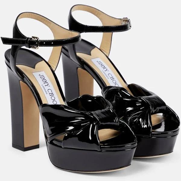 Jimmy Choo Heloise 120 Platform Sandals - Black - 41,5