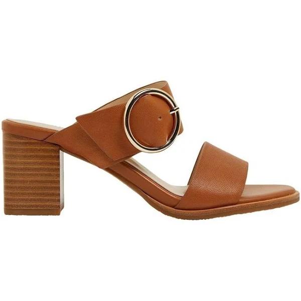 Sandler Bali Sandals in Cognac Leather Brown 40