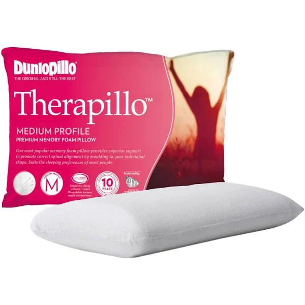 Dunlopillo Therapillo Premium Memory Foam Medium Profile Pillow