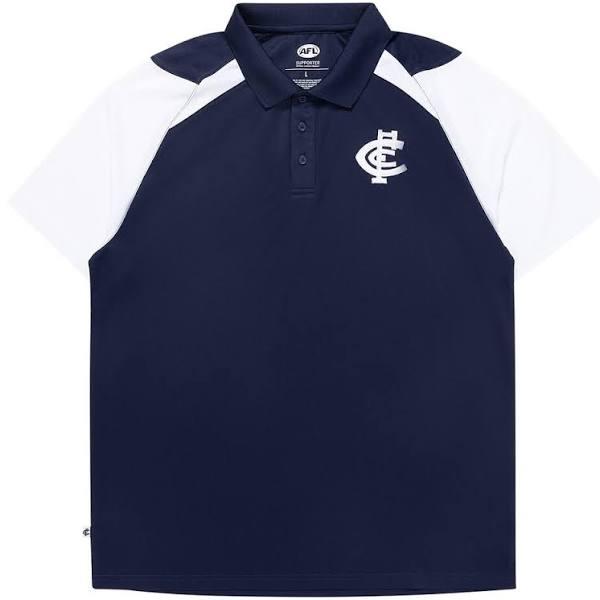 Carlton Blues Mens Performance Polo Size:2XL