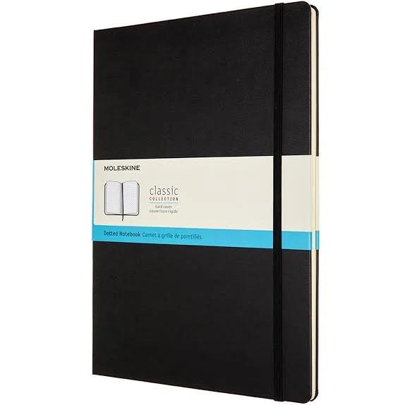 Moleskine - Classic Hard Cover Notebook - A4 Black / Dot Grid