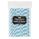 Paper Straws 24 Pack - Apple Red