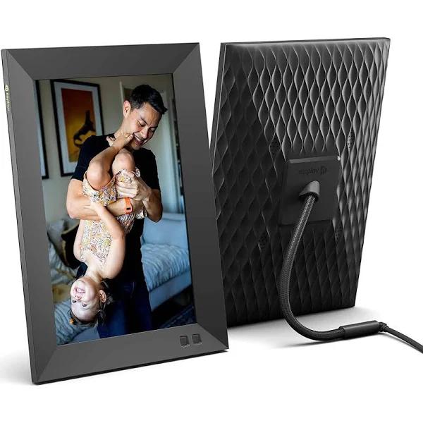 Nixplay 10.1 Inch Smart Digital Photo Frame With Wifi (W10F) - Black - Includes 1 Year of Nixplay Plus For Exclusive Print Discounts, Family-sized