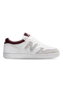 New Balance 480 Sneakers in White & Red