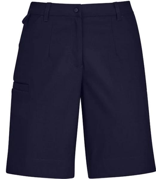 BizCare Womens Comfort Waist Cargo Short - CL957LS Navy / 20