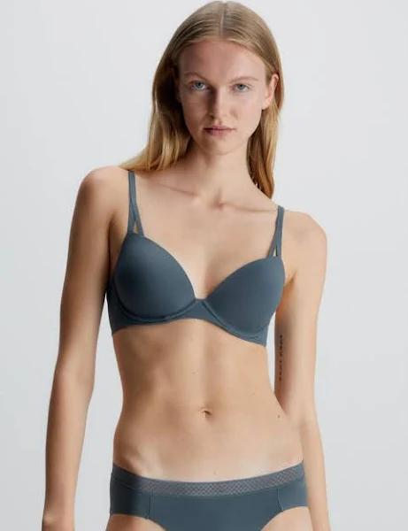 Calvin Klein Seductive Comfort Light Lift Demi Bra in Dark Slate Grey 12 B